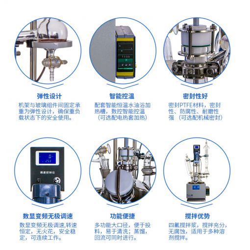 DF-2L 单层玻璃反应釜 带升降